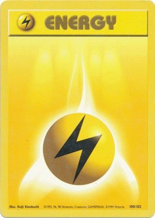 Lightning Energy (100/102) [Base Set Unlimited] | Good Games Modbury