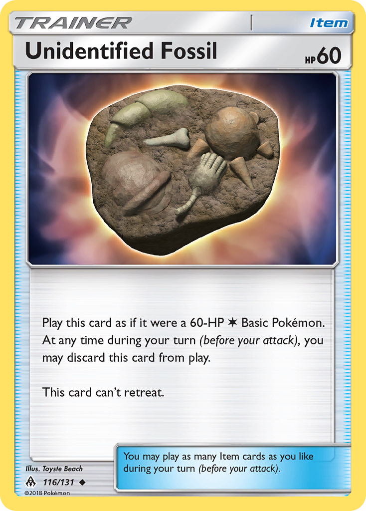Unidentified Fossil (116/131) [Sun & Moon: Forbidden Light] | Good Games Modbury