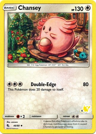 Chansey (46/68) (Pikachu Stamp #5) [Battle Academy 2020] | Good Games Modbury