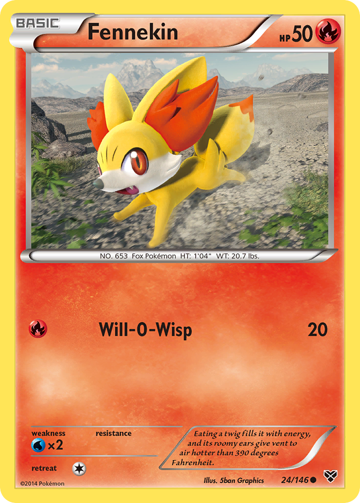 Fennekin (24/146) [XY: Base Set] | Good Games Modbury