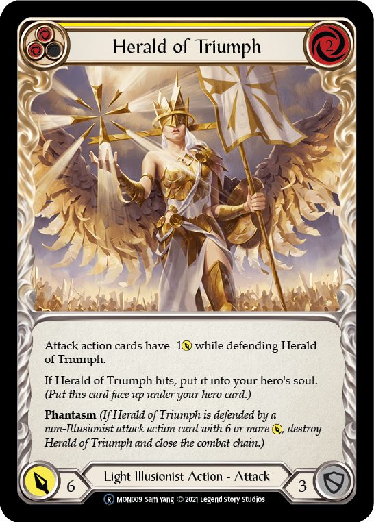 Herald of Triumph (Yellow) [U-MON009] (Monarch Unlimited)  Unlimited Normal | Good Games Modbury