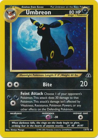 Umbreon (13/75) [Neo Discovery Unlimited] | Good Games Modbury