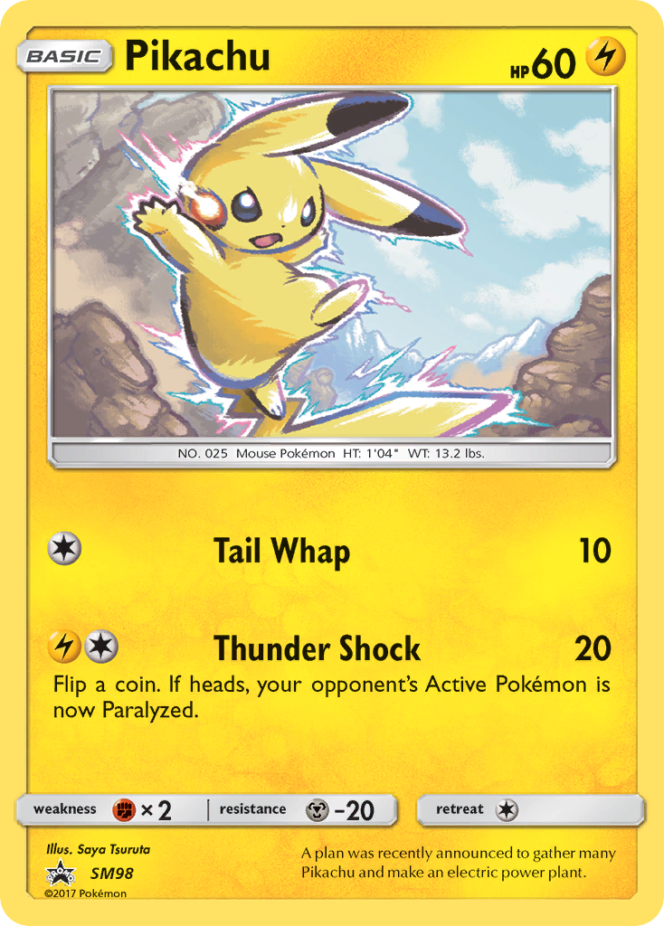 Pikachu (SM98) [Sun & Moon: Black Star Promos] | Good Games Modbury