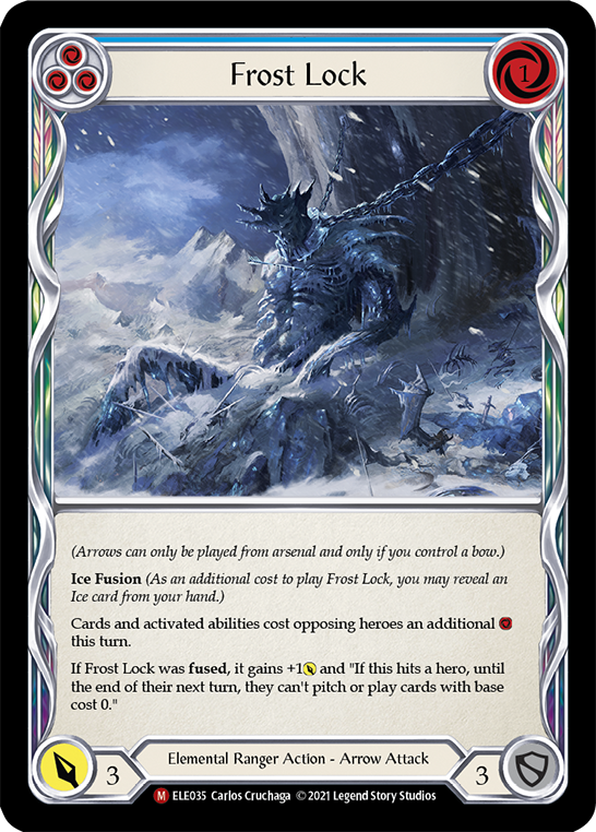 Frost Lock [ELE035] (Tales of Aria)  1st Edition Rainbow Foil | Good Games Modbury