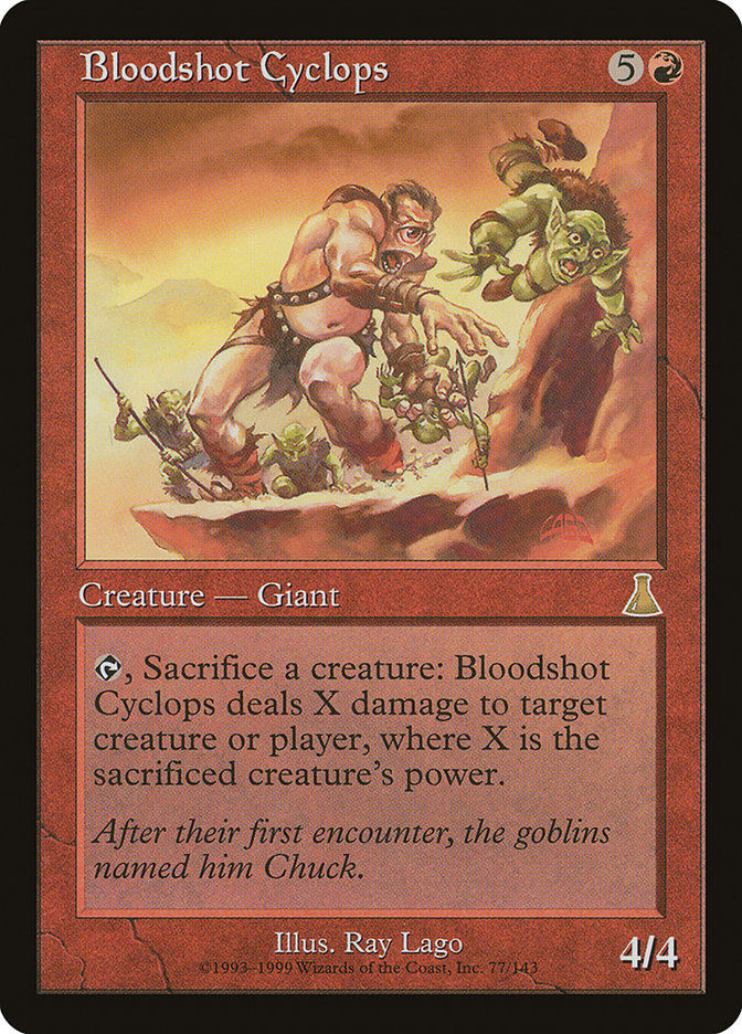 Bloodshot Cyclops [Urza's Destiny] | Good Games Modbury