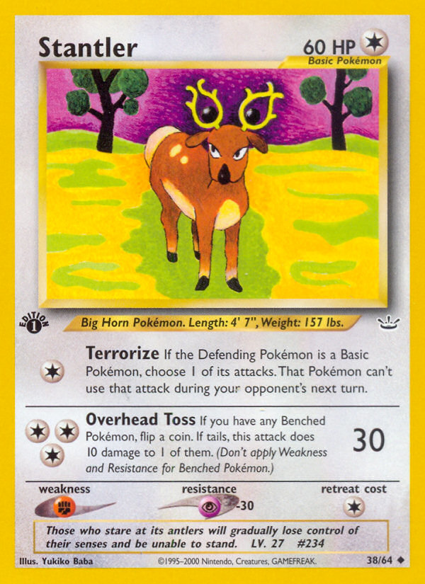 Stantler (38/64) [Neo Revelation 1st Edition] | Good Games Modbury