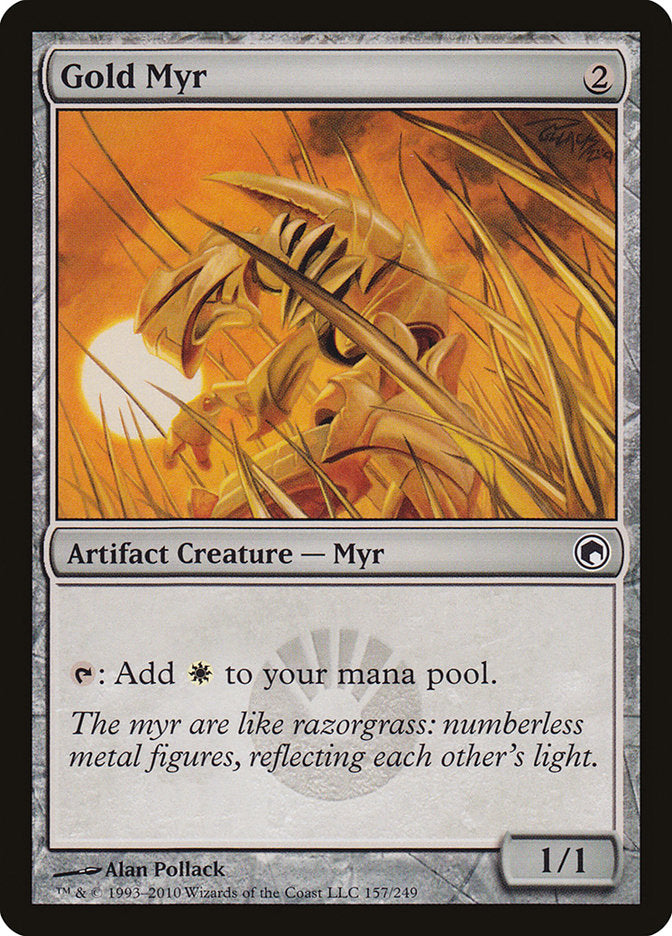 Gold Myr [Scars of Mirrodin] | Good Games Modbury