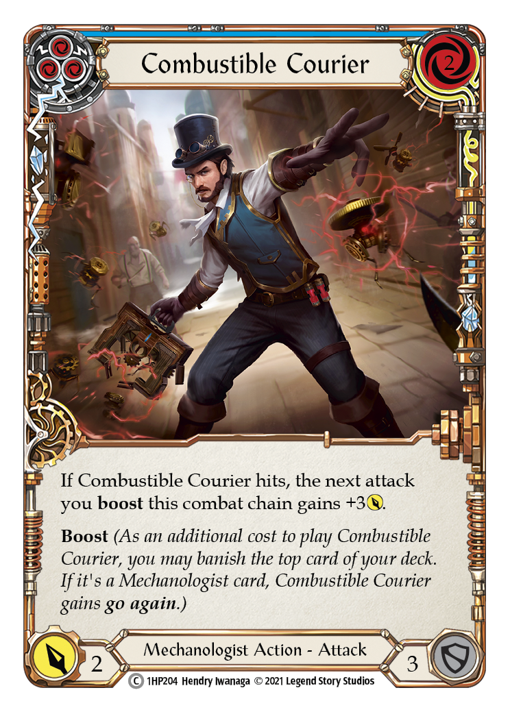 Combustible Courier (Blue) [1HP204] (History Pack 1) | Good Games Modbury