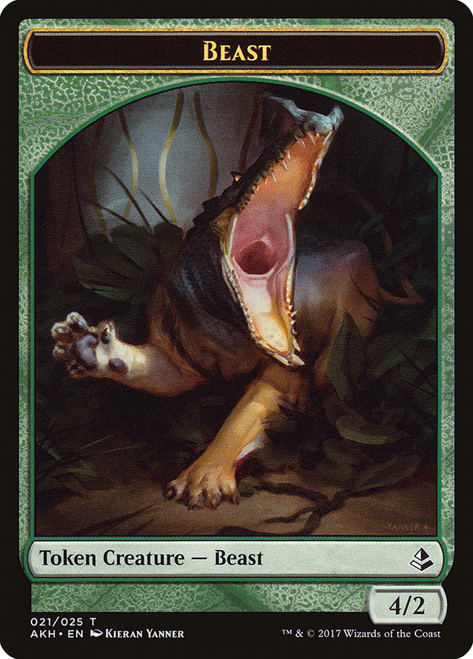 Beast Token [Amonkhet Tokens] | Good Games Modbury