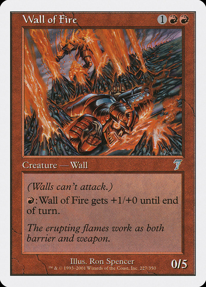 Wall of Fire [Seventh Edition] | Good Games Modbury