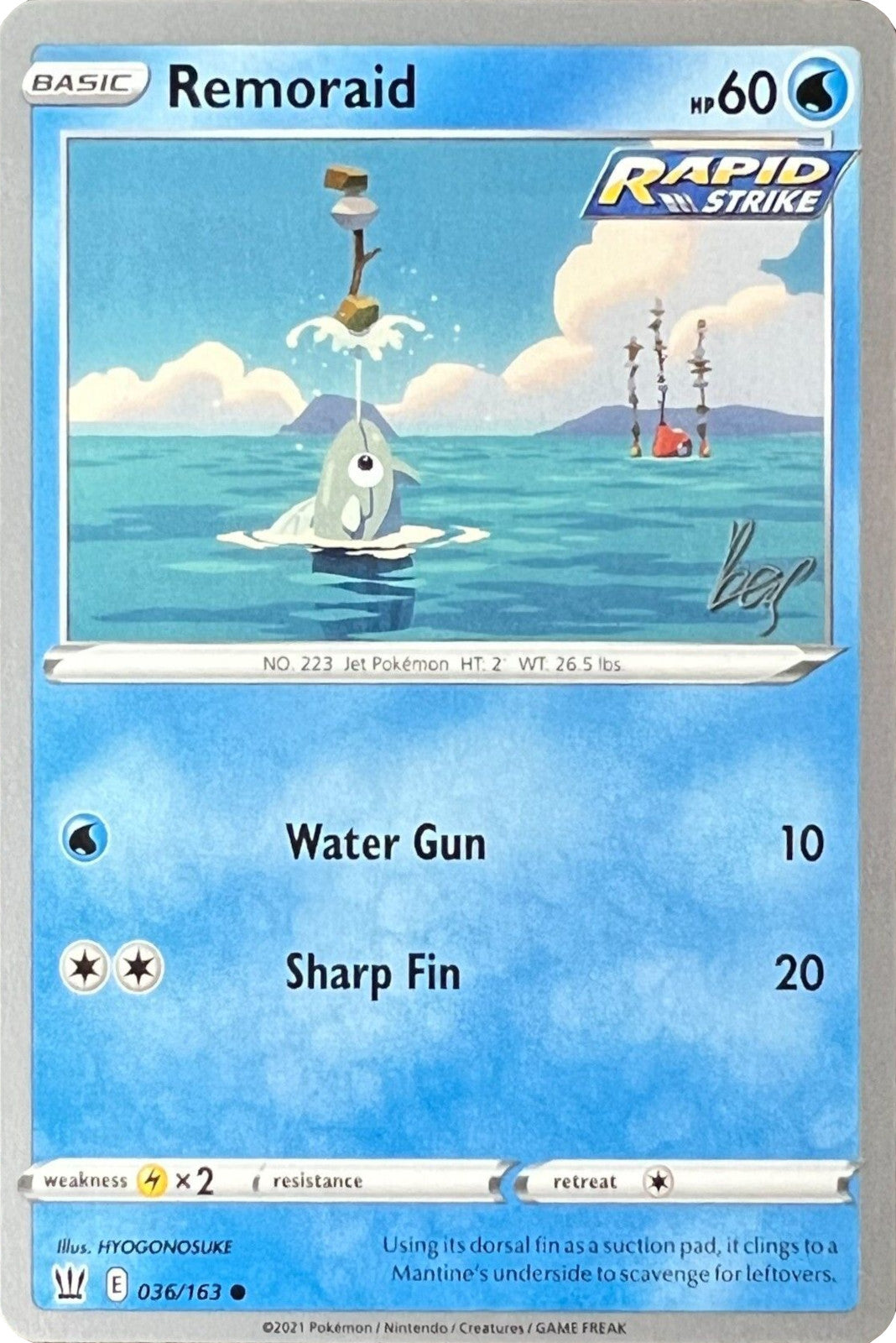 Remoraid (036/163) (Cheryl Again - Sebastian Lashmet) [World Championships 2022] | Good Games Modbury