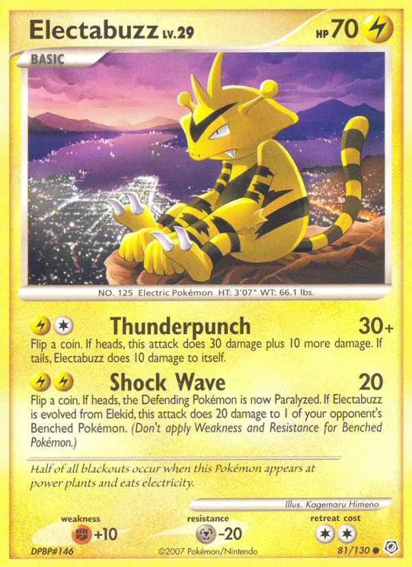 Electabuzz (81/130) [Diamond & Pearl: Base Set] | Good Games Modbury