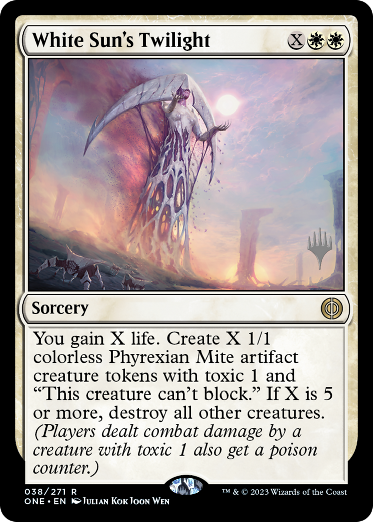 White Sun's Twilight (Promo Pack) [Phyrexia: All Will Be One Promos] | Good Games Modbury