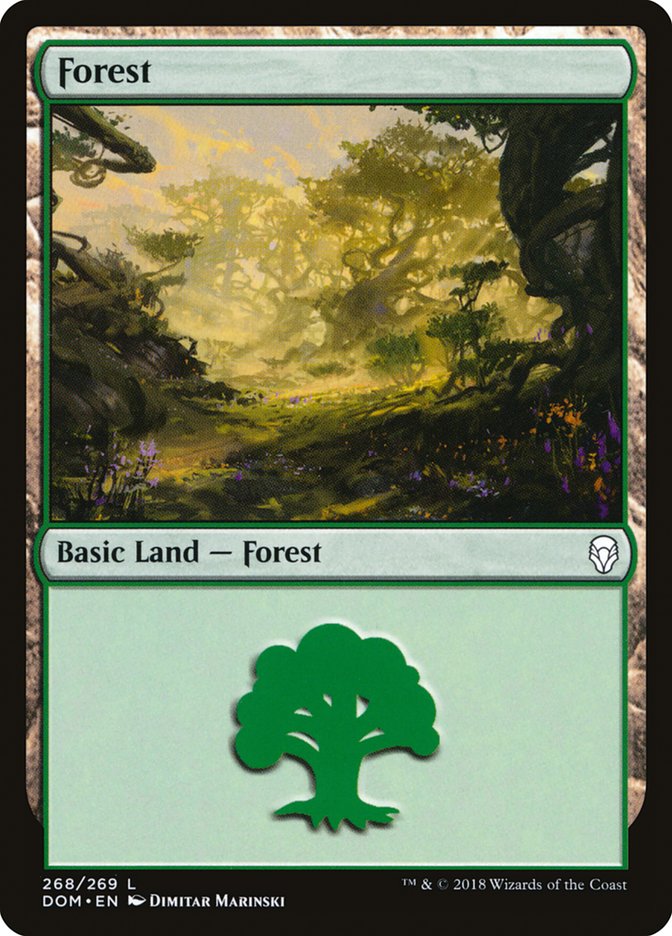 Forest (268) [Dominaria] | Good Games Modbury