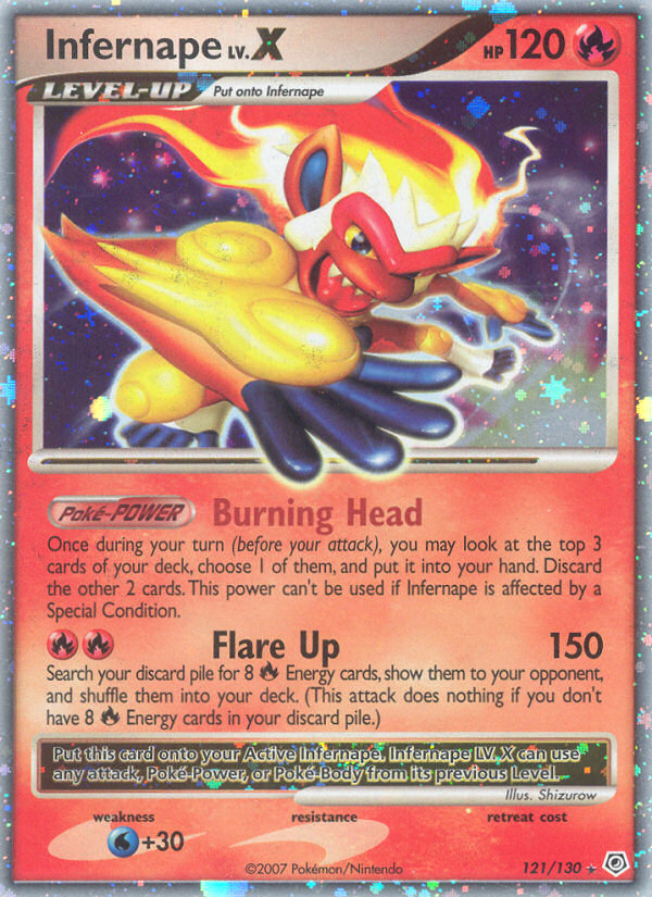 Infernape LV.X (121/130) [Diamond & Pearl: Base Set] | Good Games Modbury