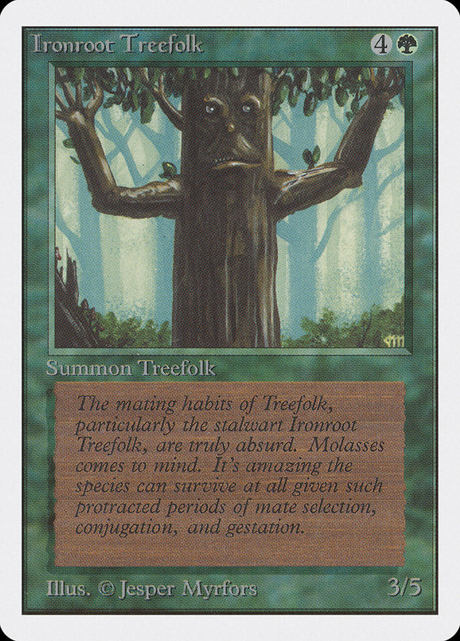 Ironroot Treefolk [Unlimited Edition] | Good Games Modbury