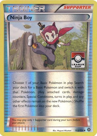 Ninja Boy (103/114) (League Promo) [XY: Steam Siege] | Good Games Modbury