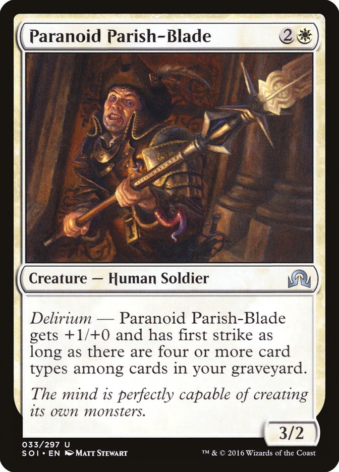 Paranoid Parish-Blade [Shadows over Innistrad] | Good Games Modbury