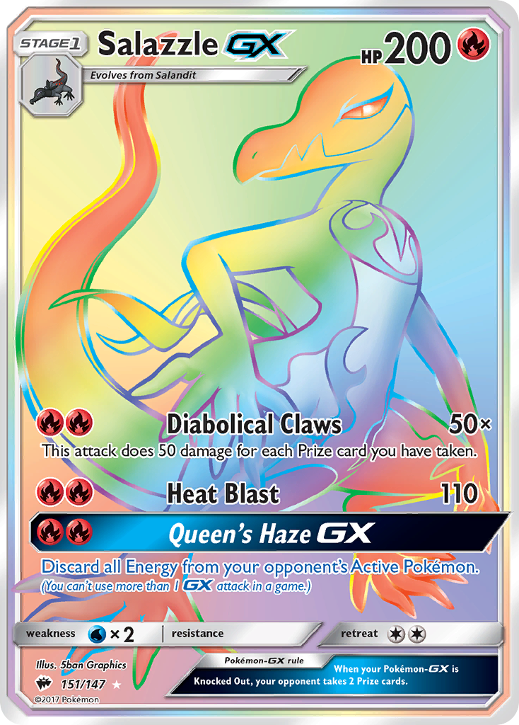 Salazzle GX (151/147) [Sun & Moon: Burning Shadows] | Good Games Modbury