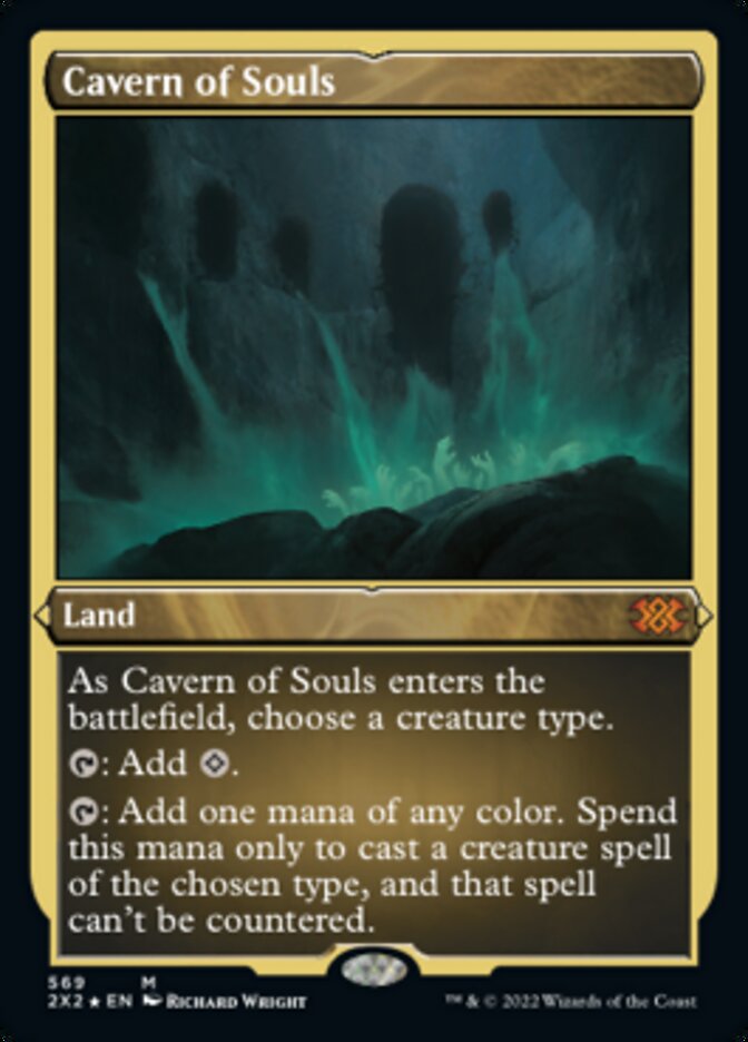 Cavern of Souls (Foil Etched) [Double Masters 2022] | Good Games Modbury