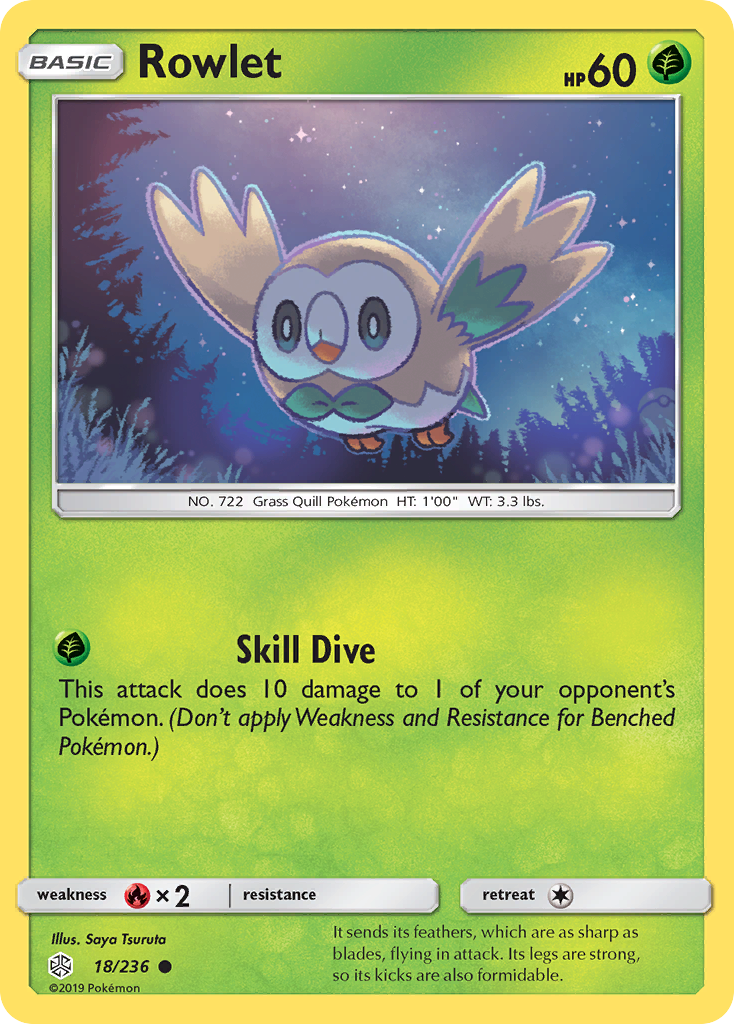 Rowlet (18/236) [Sun & Moon: Cosmic Eclipse] | Good Games Modbury