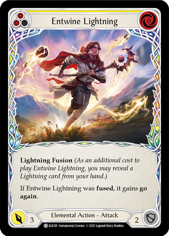 Entwine Lightning (Yellow) [ELE101] (Tales of Aria)  1st Edition Normal | Good Games Modbury
