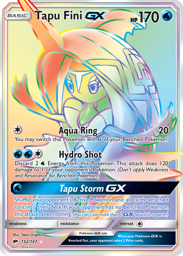 Tapu Fini GX (152/147) [Sun & Moon: Burning Shadows] | Good Games Modbury