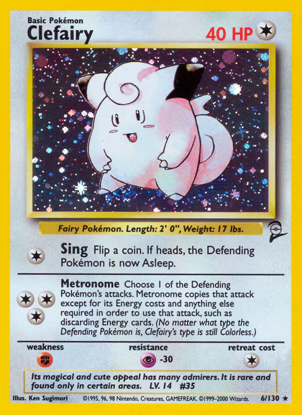 Clefairy (6/130) [Base Set 2] | Good Games Modbury