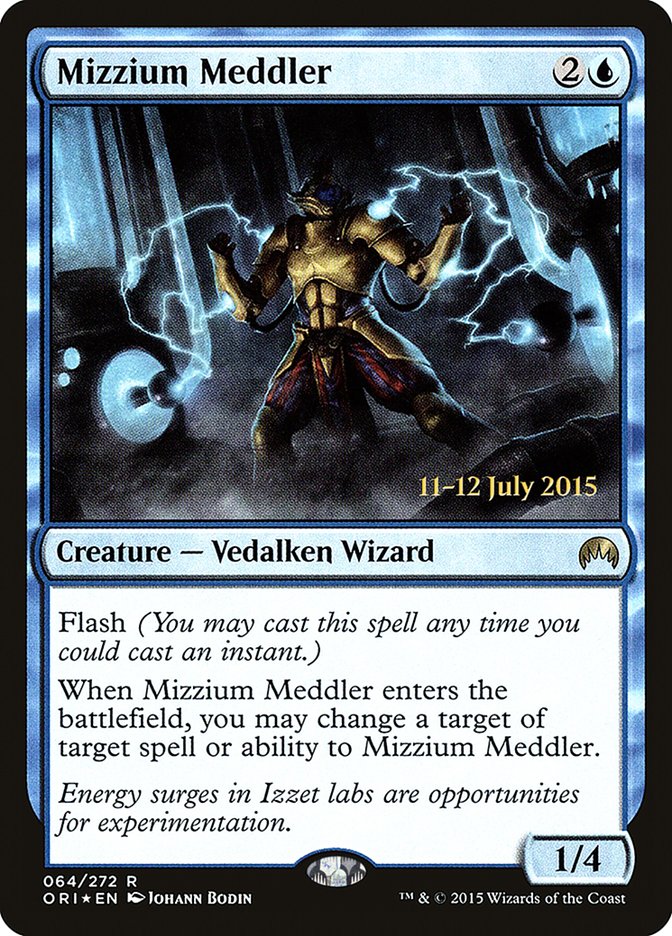 Mizzium Meddler [Magic Origins Prerelease Promos] | Good Games Modbury