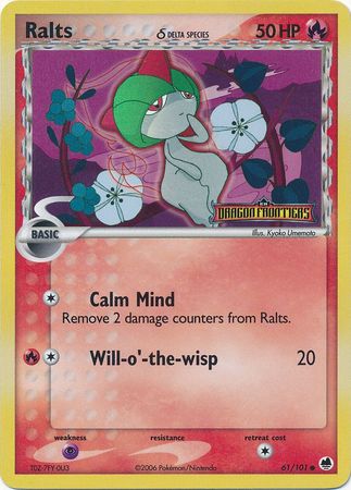 Ralts (61/101) (Delta Species) (Stamped) [EX: Dragon Frontiers] | Good Games Modbury