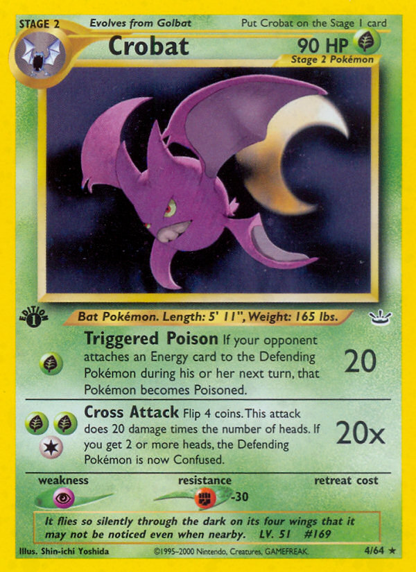 Crobat (4/64) [Neo Revelation 1st Edition] | Good Games Modbury