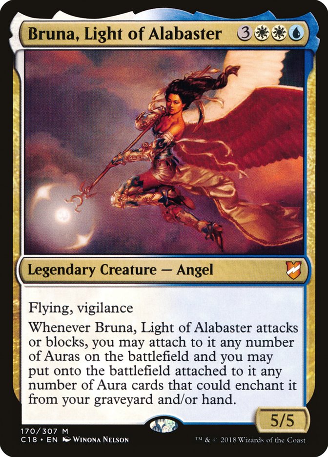 Bruna, Light of Alabaster (Oversized) [Commander 2018 Oversized] | Good Games Modbury