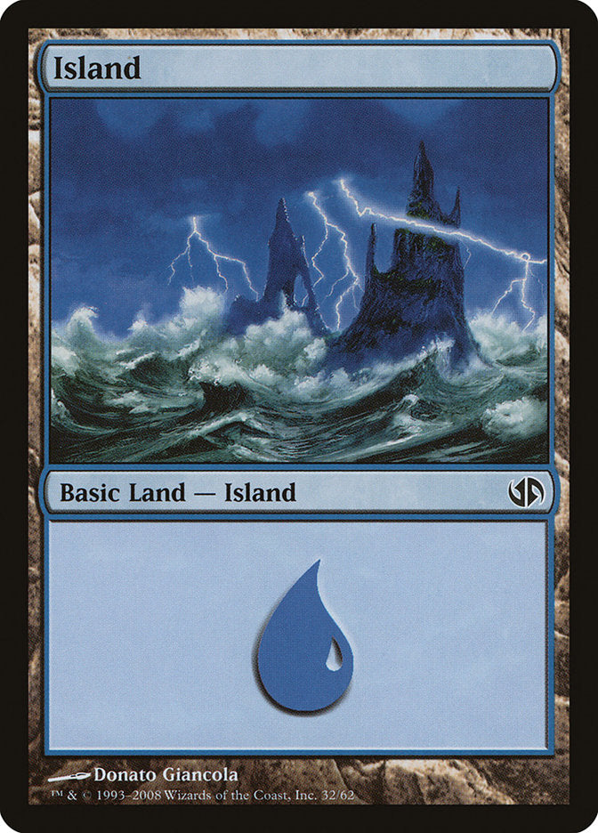 Island (32) [Duel Decks: Jace vs. Chandra] | Good Games Modbury