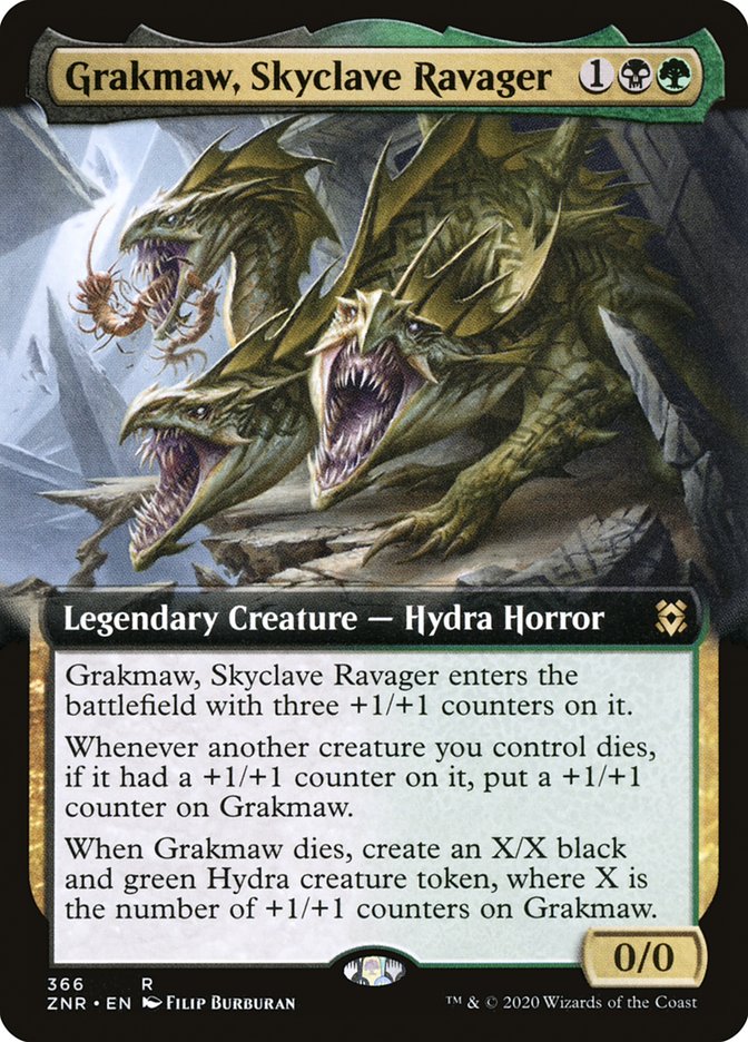 Grakmaw, Skyclave Ravager (Extended Art) [Zendikar Rising] | Good Games Modbury