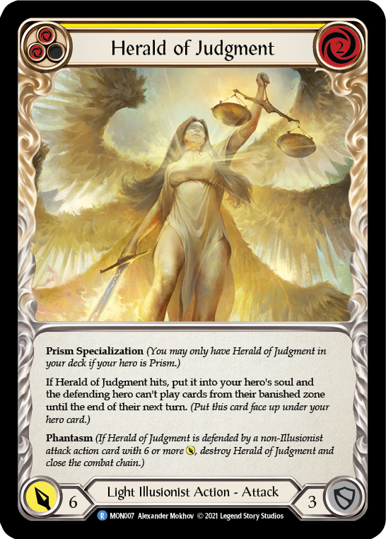 Herald of Judgment [MON007-RF] (Monarch)  1st Edition Rainbow Foil | Good Games Modbury