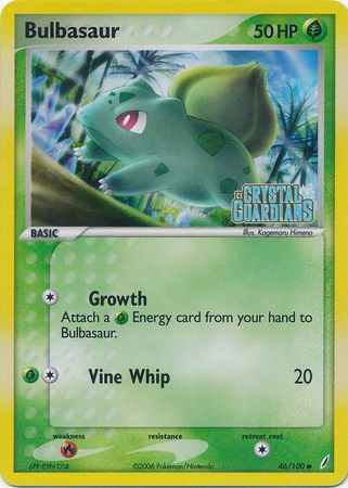 Bulbasaur (46/100) (Stamped) [EX: Crystal Guardians] | Good Games Modbury