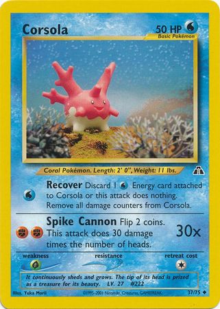 Corsola (37/75) [Neo Discovery Unlimited] | Good Games Modbury