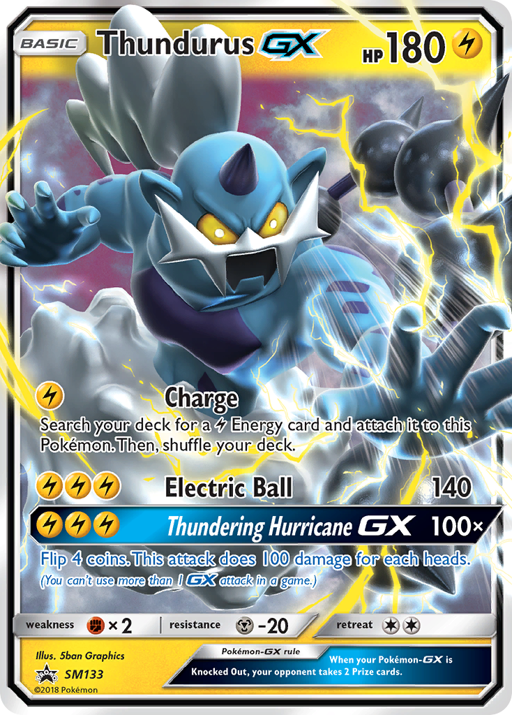 Thundurus GX (SM133) [Sun & Moon: Black Star Promos] | Good Games Modbury