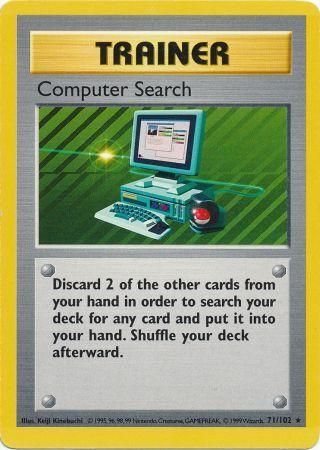 Computer Search (71/102) [Base Set Shadowless Unlimited] | Good Games Modbury