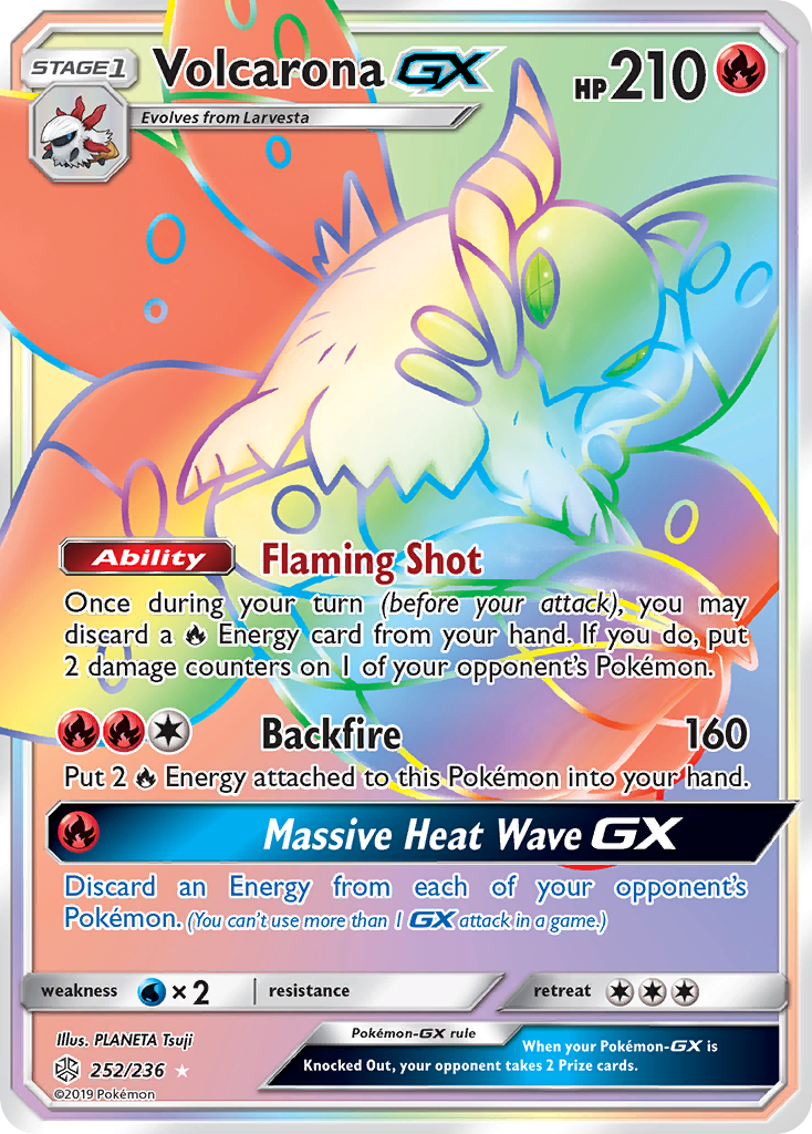 Volcarona GX (252/236) [Sun & Moon: Cosmic Eclipse] | Good Games Modbury