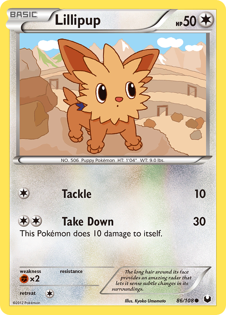 Lillipup (86/108) [Black & White: Dark Explorers] | Good Games Modbury