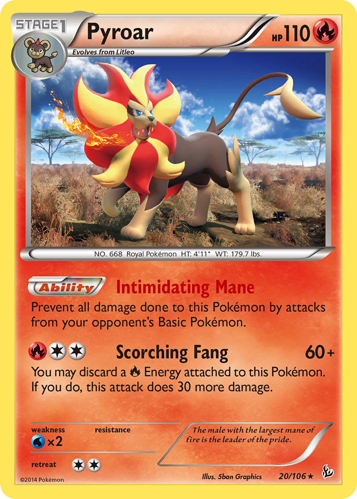 Pyroar (20/106) [XY: Flashfire] | Good Games Modbury