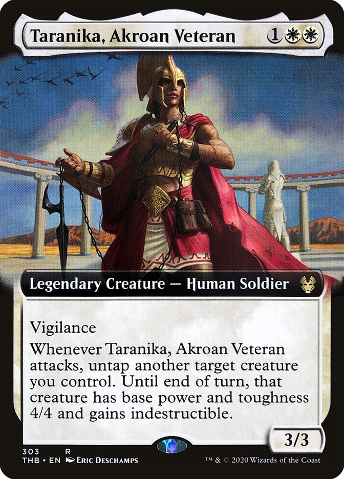 Taranika, Akroan Veteran (Extended Art) [Theros Beyond Death] | Good Games Modbury