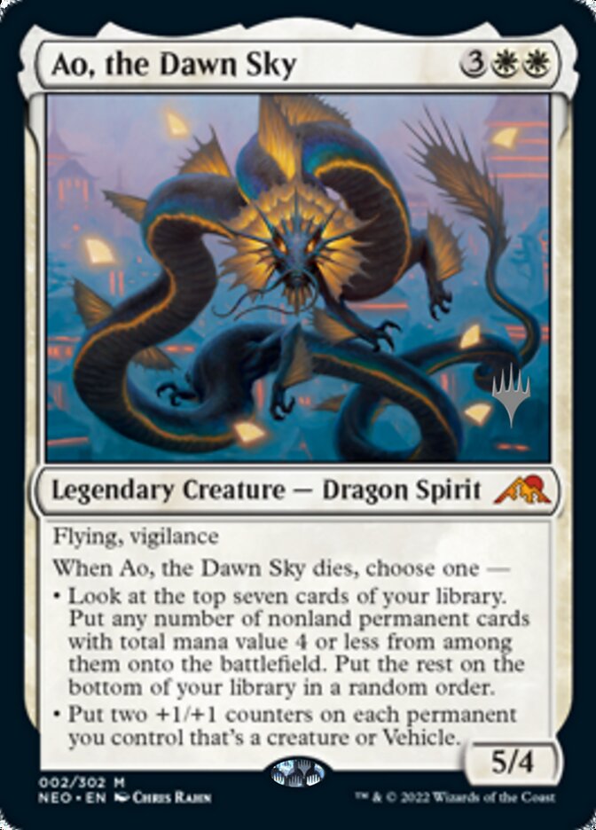 Ao, the Dawn Sky (Promo Pack) [Kamigawa: Neon Dynasty Promos] | Good Games Modbury