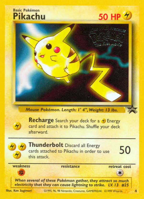 Pikachu (4) [Wizards of the Coast: Black Star Promos] | Good Games Modbury