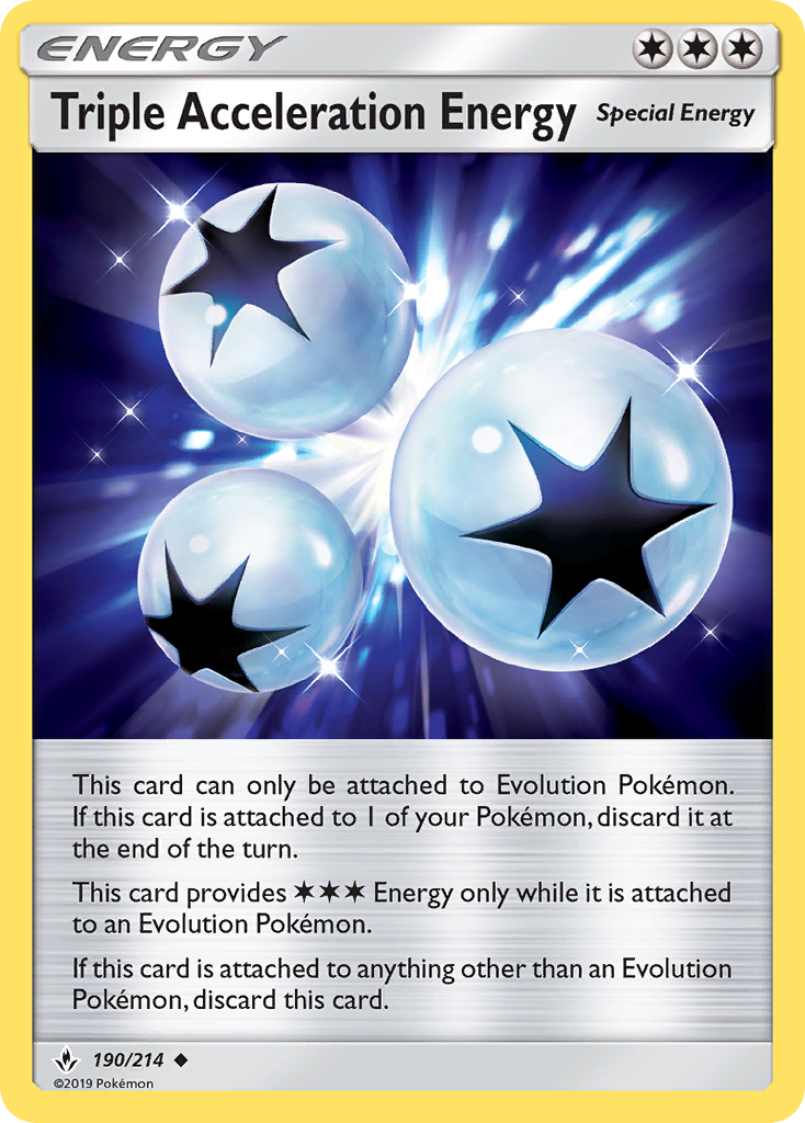 Triple Acceleration Energy (190/214) [Sun & Moon: Unbroken Bonds] | Good Games Modbury