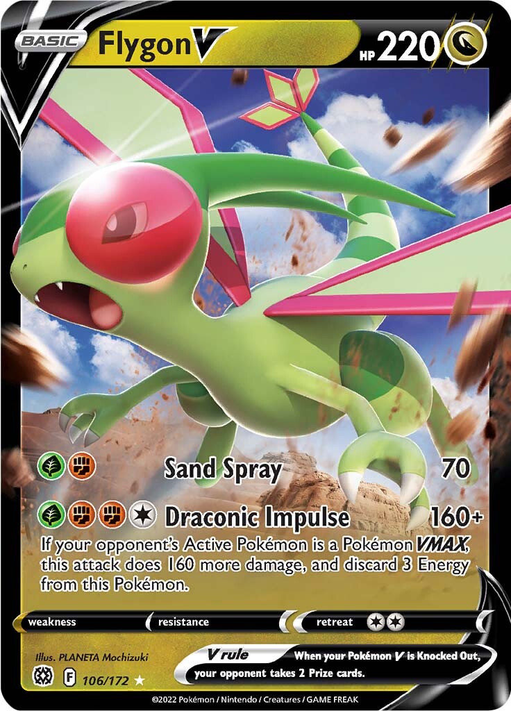 Flygon V (106/172) [Sword & Shield: Brilliant Stars] | Good Games Modbury