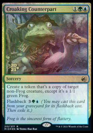 Croaking Counterpart [Innistrad: Midnight Hunt Prerelease Promos] | Good Games Modbury