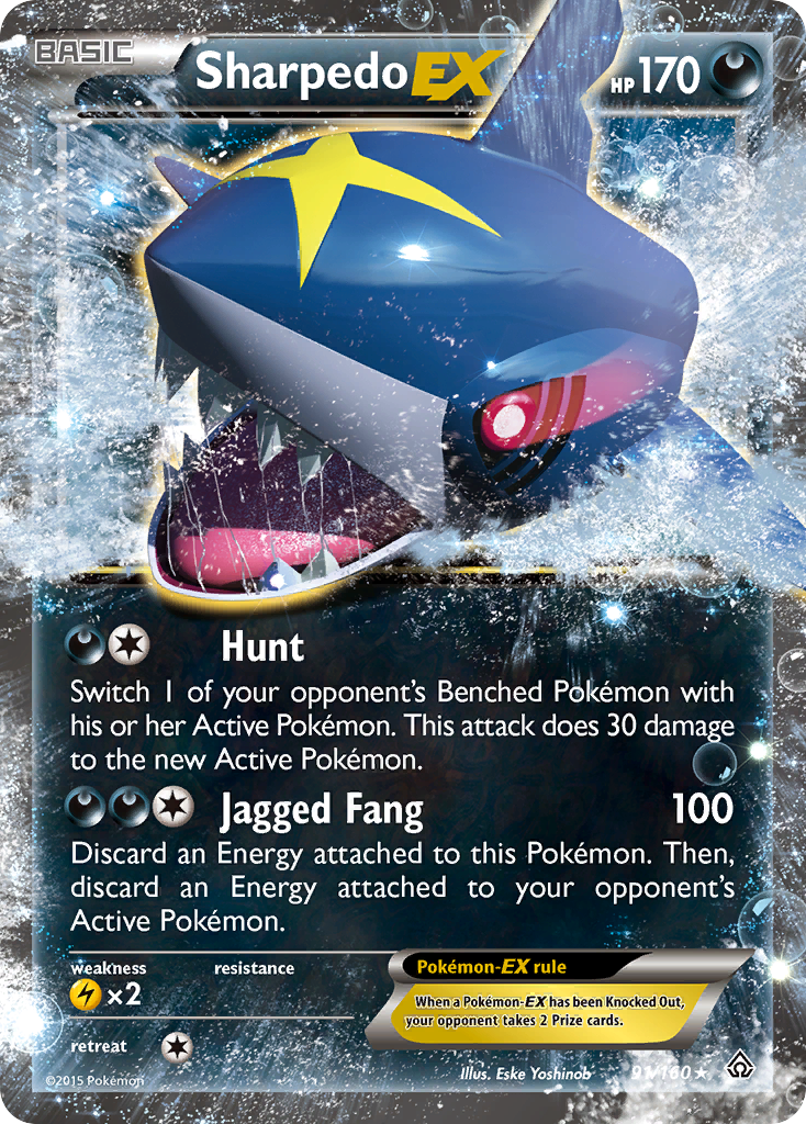 Sharpedo EX (91/160) [XY: Primal Clash] | Good Games Modbury