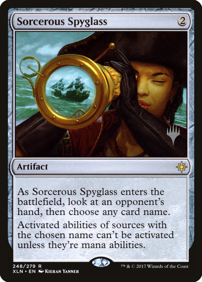 Sorcerous Spyglass (Promo Pack) [Ixalan Promos] | Good Games Modbury